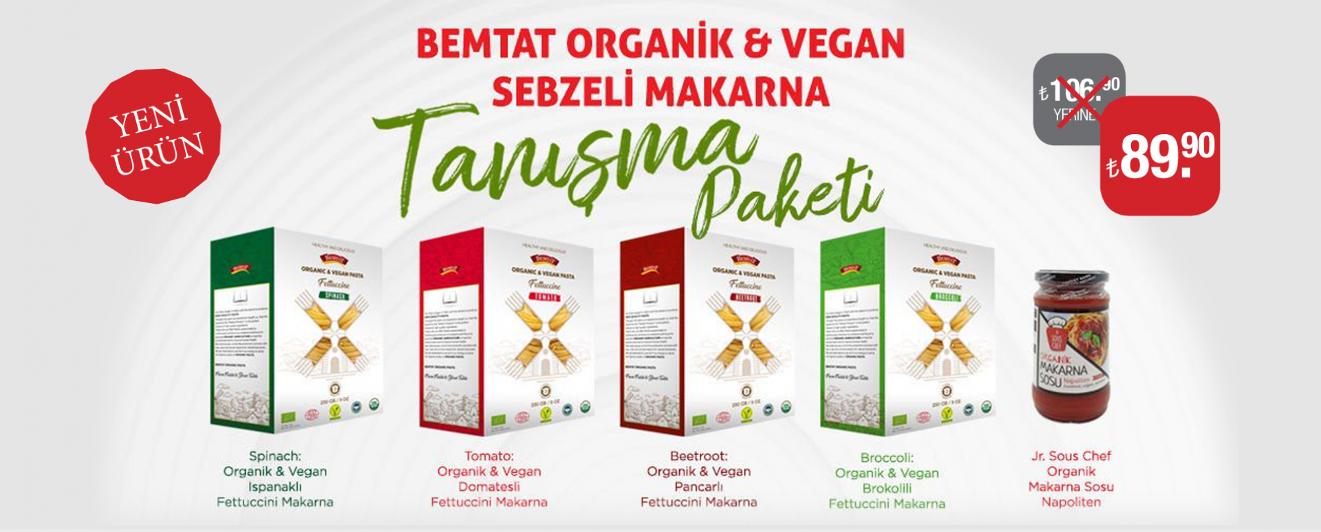 Bemtat Organik ve Vegan Makarnaları slider resmi